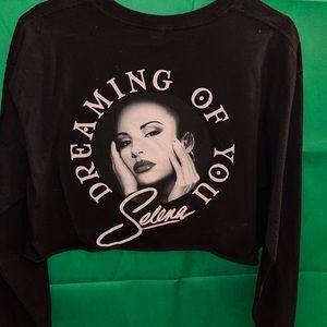 Long sleeve Selena crop tee